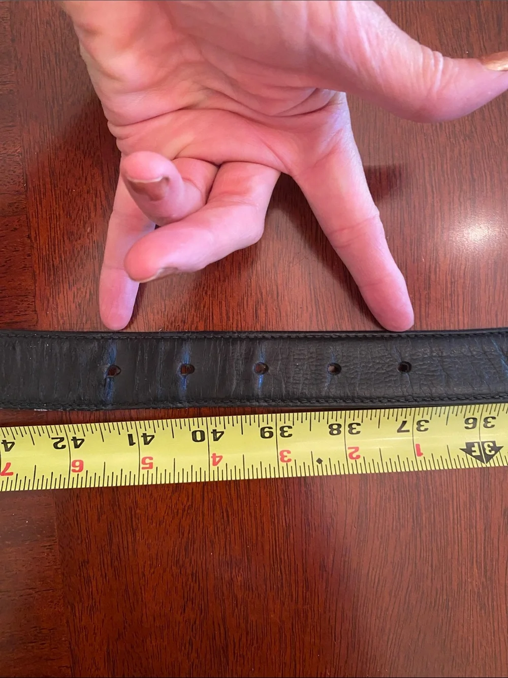 Bruno Magli Black Leather Belt  with Silver tone brass buckle  Made in Italy